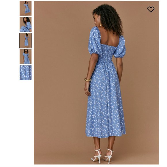 Reformation Rachelle Dress Size 8 Lassen - Picture 3 of 8